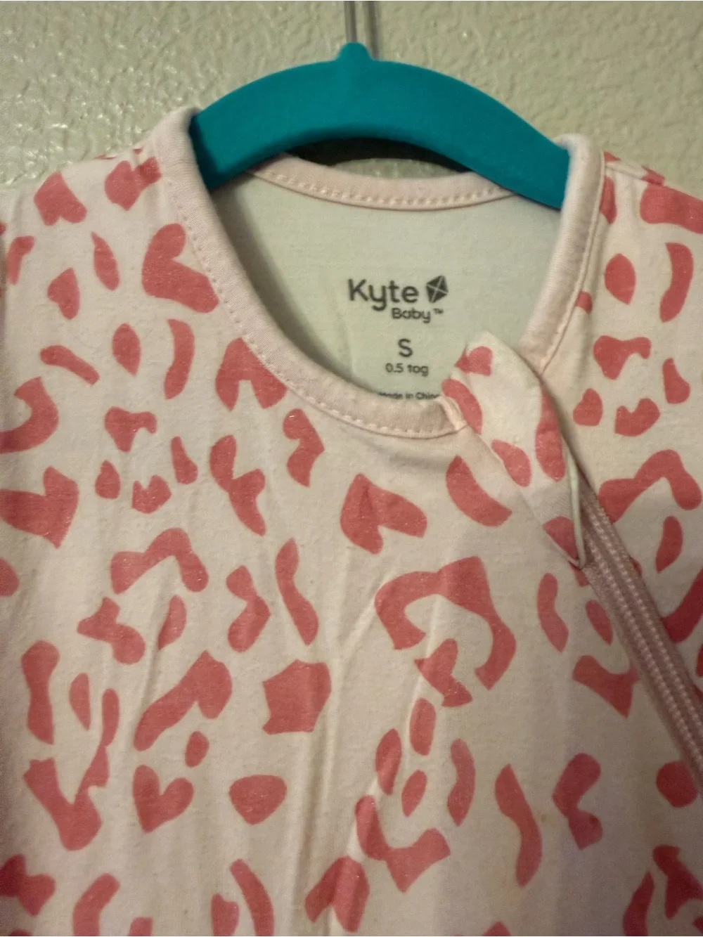 Kyte BABY Pink and White Leopard-Print Sleep Sack